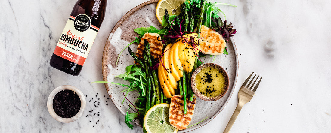 Mango, Haloumi & Asparagus Salad Recipe