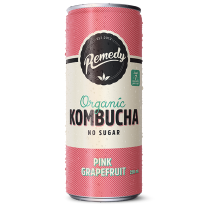 Remedy Kombucha Pink Grapefruit